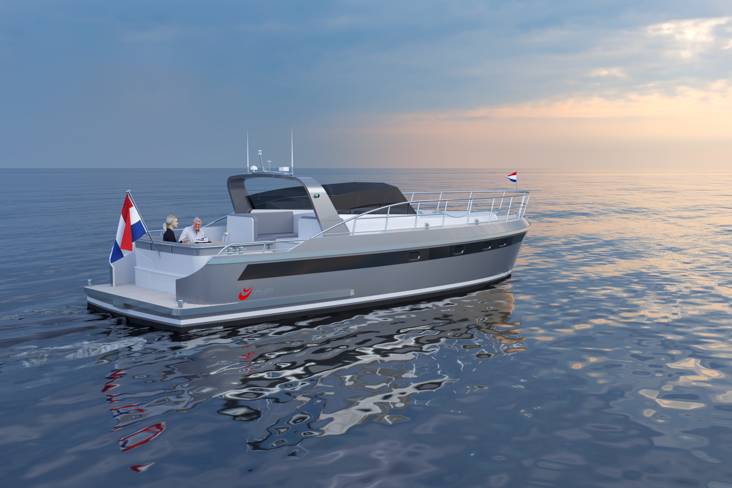 Vri-Jon 39 Convertible - Open cruising. Pure freedom.